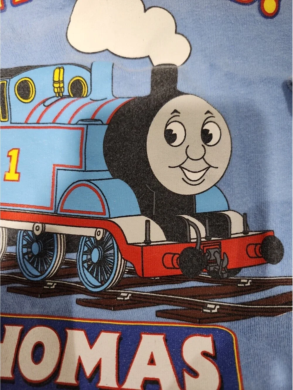 Vintage Y2K Kids Size 4 Thomas The Train Long Sleeve Shirt Rare